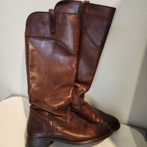 Frye Cognac Leather Boots